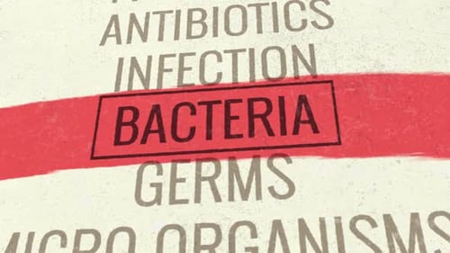 Bacteria 3D Scrolling Title Animation