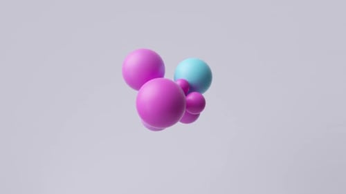 Assorted multicolored balls appear in the center and fly away