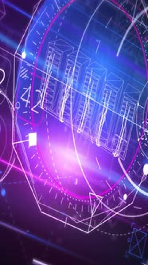Animated Data Flow in 3D Virtual Space