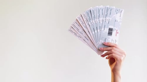 Flight Tickets Wanderlust Travel Tourist Hand