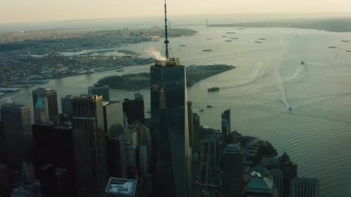 New York City, United States of America CIRCA-2018. Aerial View of The