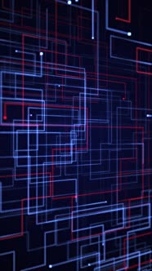 Vertical Video - Digital Data Streams Technology Background