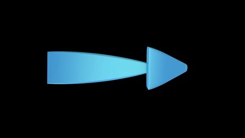 Animated Expanding Arrow Graphic Element
