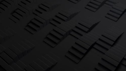 Motif géométrique sombre abstrait avec des marches et des ombres en cascade