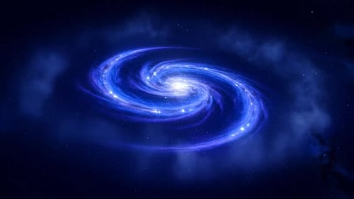 Elegant Blue Galaxy