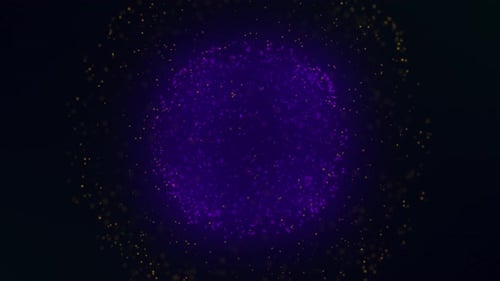 Abstract Shimmering Particle Sphere Light Effect Background