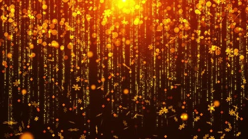 Golden Christmas Background Loop