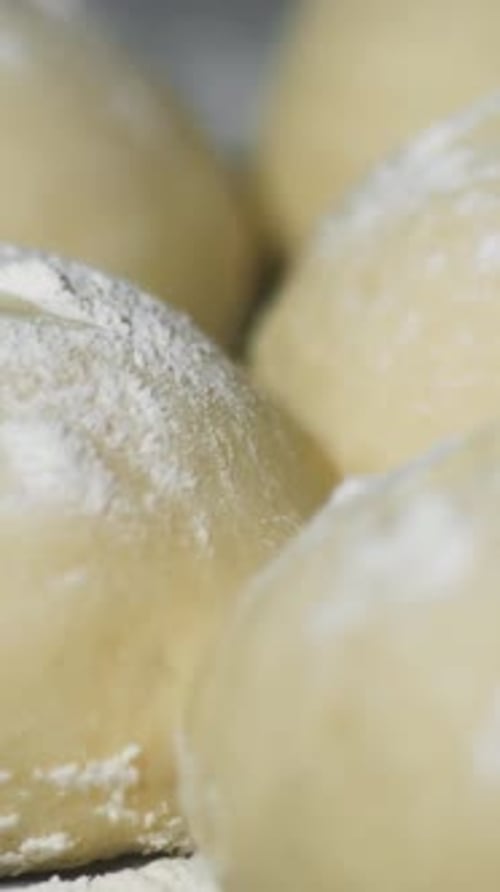 Vertical Screen Bread in the Oven Bakery Time Lapse