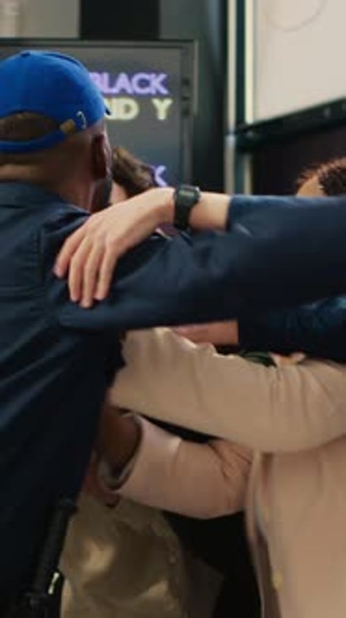 Crowd Pushes Forward for Black Friday Shopping