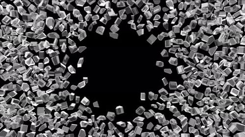 Crystal Shards Explosion Reveal Transition