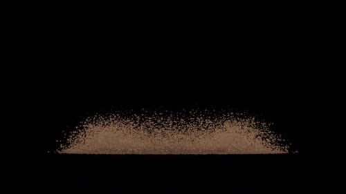 Dust explosion on transparent background