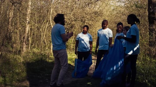 Volunteers Gather for Environmental Cleanup in Forest