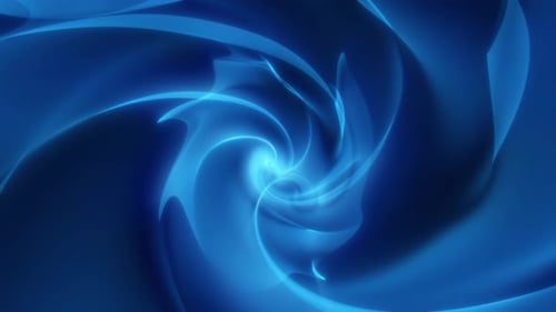 Fluid Neon Blue Vortex Abstract Background Animation Loop