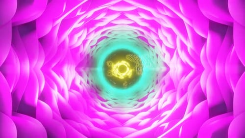 Dynamic Abstract Light Tunnel Seamless Loop Background