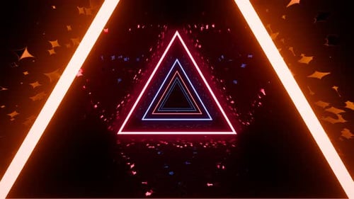 Tunnel triangulaire abstrait dans une boucle sans faille