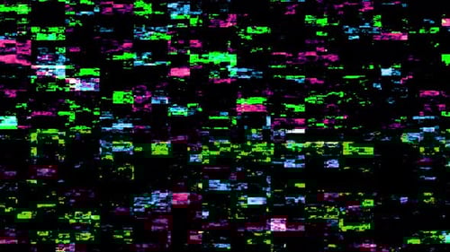 Seamless Abstract Glitch Digital Noise Background Loop