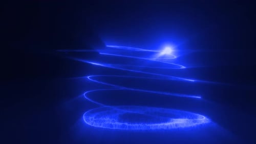 Neon Blue Christmas Tree Light Reveal