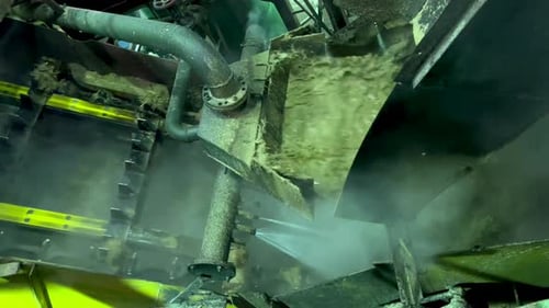 Abkühlvorgang in der Zuckerfabrik.