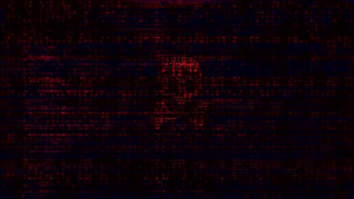 Warnung vor Sicherheitslücken bei Cyberangriffen, Warnmeldung, Virencode, Software-Hack, Fortschritt des Hackerangriffs