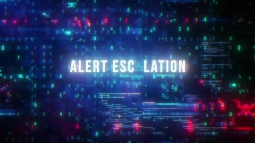Alert Escalation Abstract Line Digital Technology Background