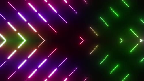 4 K Colored Neon Background Loop