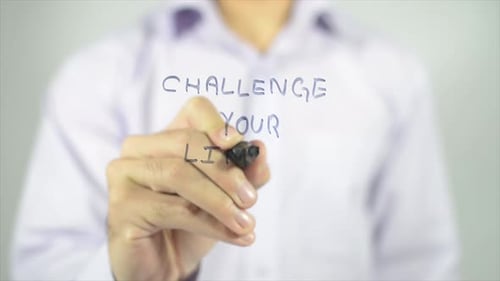 Hand Writes Challenge Your Limits On Glass