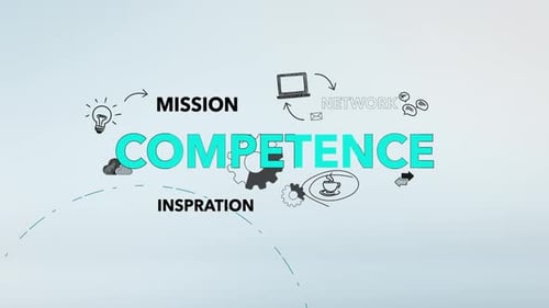 Infographic Competence Typography Background