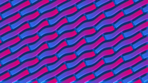 Abstract Geometric Wavy Pattern Loop Background
