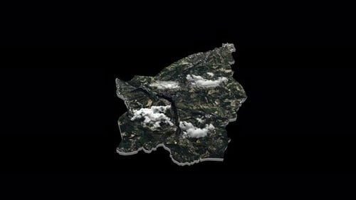 San Marino 3D-Länderkarte-Animation Transparent Alpha
