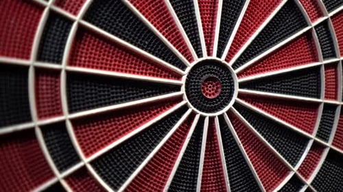Target for darts game. Target detail.