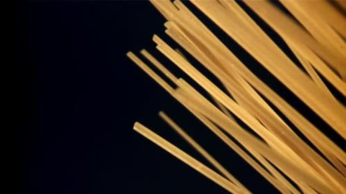 Spaghetti Pasta Falls Down Filmed on a Highspeed Camera at 1000 Fps