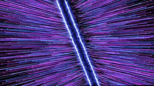 Futuristic Light Speed Particle Tunnel Animation