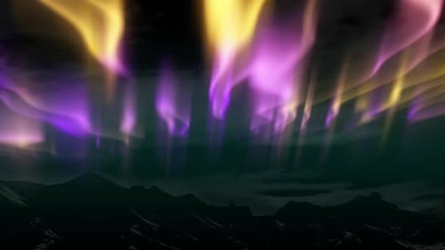 Dark Night Sky Aurora Background