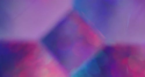 Abstract colorful geometrical prism light effects