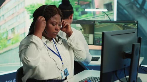 African American Operator Gathers Gps Coordinates and Data for the Government