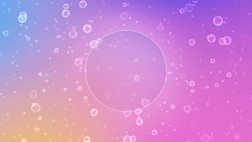 Dreamy Floating Bubble Gradient Scene Gradient Scene with Floating Glass Bubbles and Subtle