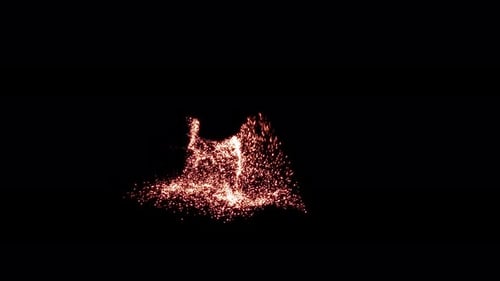 Golden Sparks Flow Background