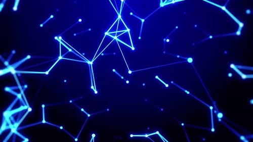 Futuristic Abstract Plexus Network Background Animation