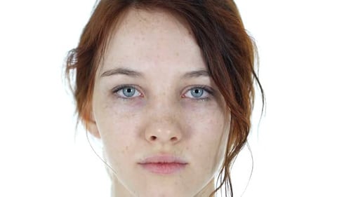 Close Up of Serious Woman