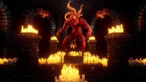 Goat Demon Baphomet VJ Loop