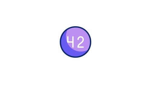 Forty Two Animated Icon