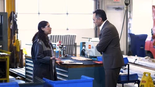 Manager and Worker Talking