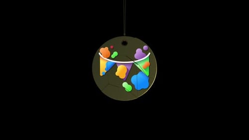 Holi Garland Animation