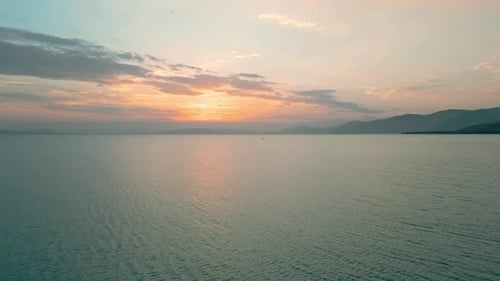 sunrise over the big lake