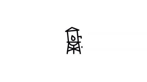Animation des Wasserturm-Symbols