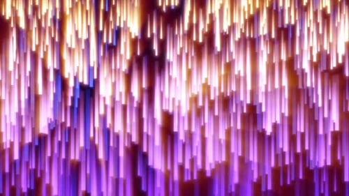Abstract purple energy glowing lines raining down futuristic hi-tech background