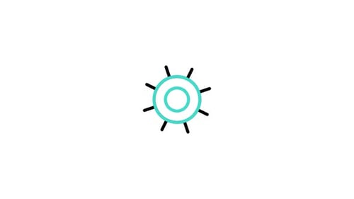 Icône animée de luminosité