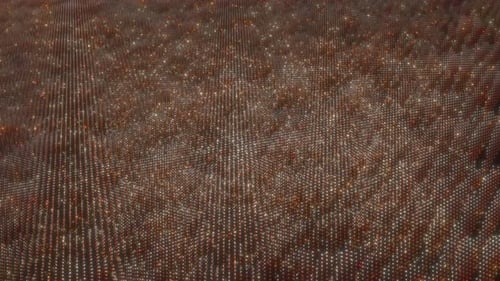 Abstract Grid of Shimmering Lights Flowing Animation