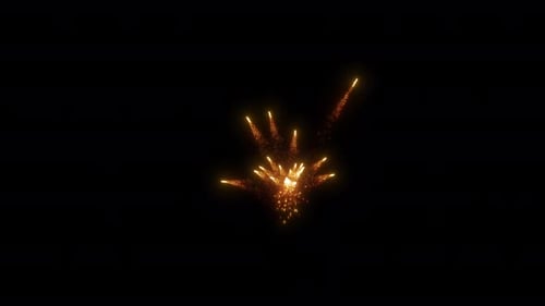 Explosión de chispas aéreas o fuegos artificiales
