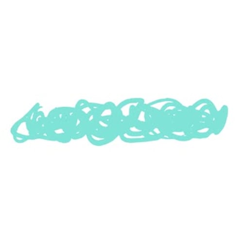 Teal Scribble